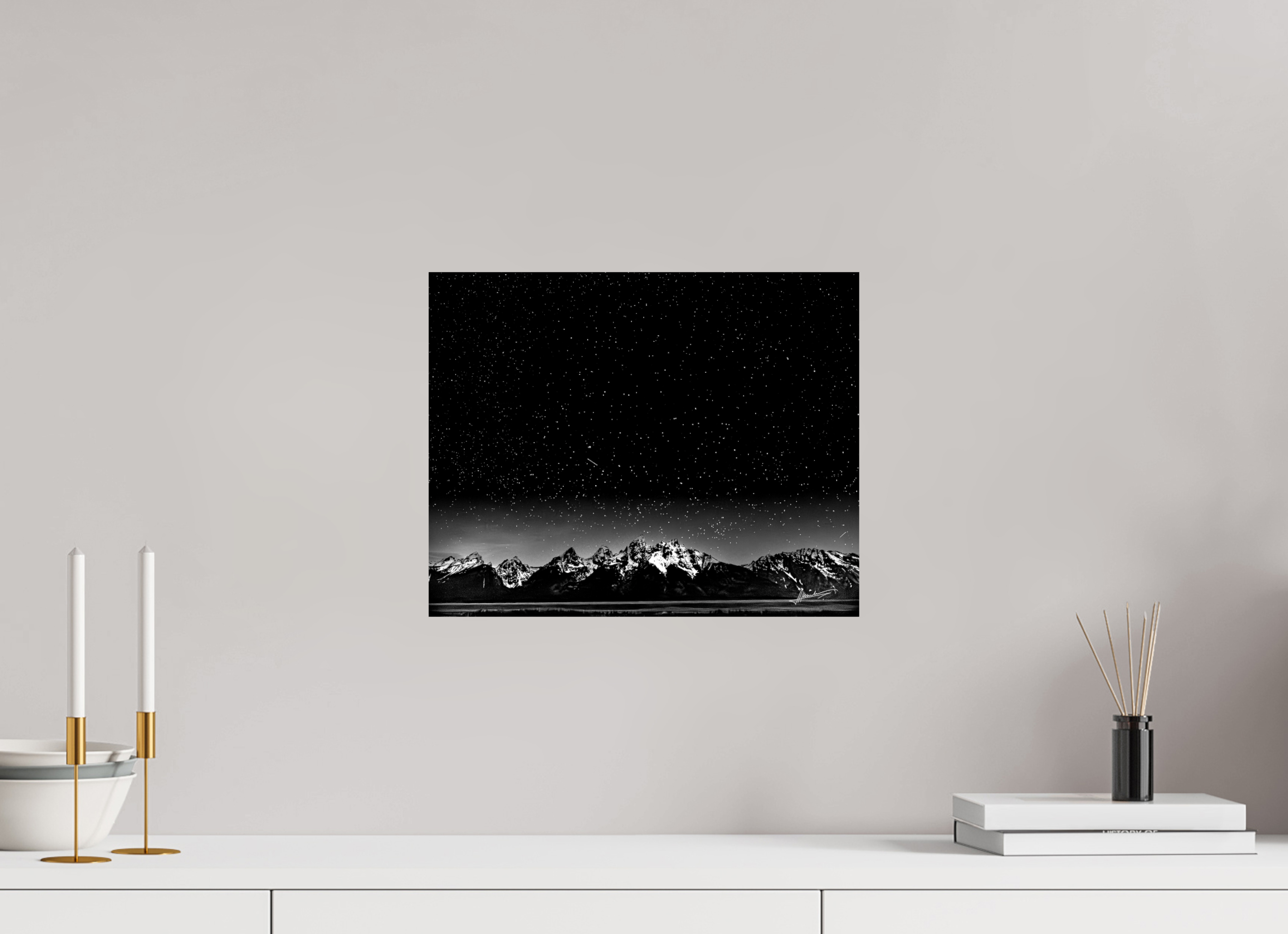 15 x 12″, Photo Print On Ilford Baryta Paper Midnight in the Rockies