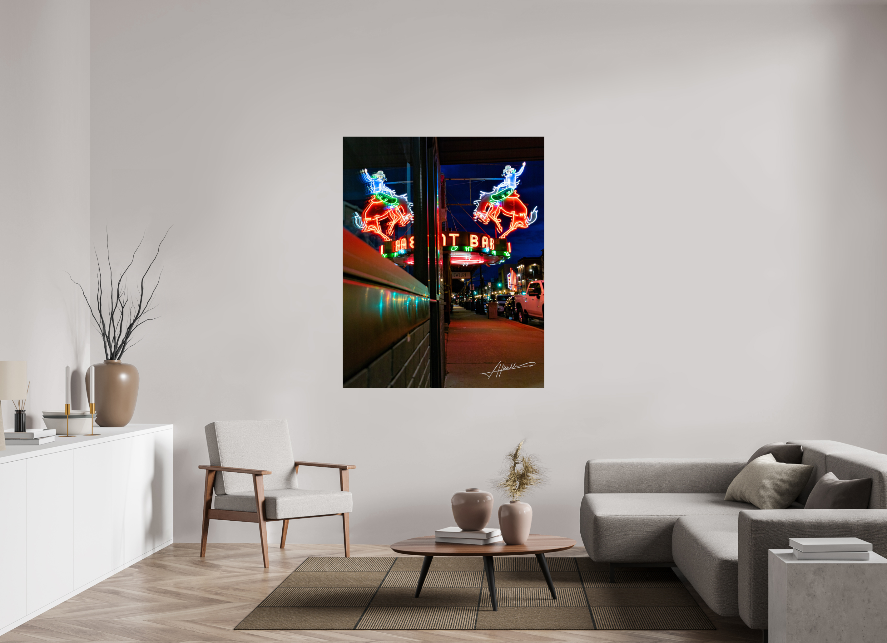 47 x 58.7″, ChromaLuxe HD Metal Mint Bar Sherridan