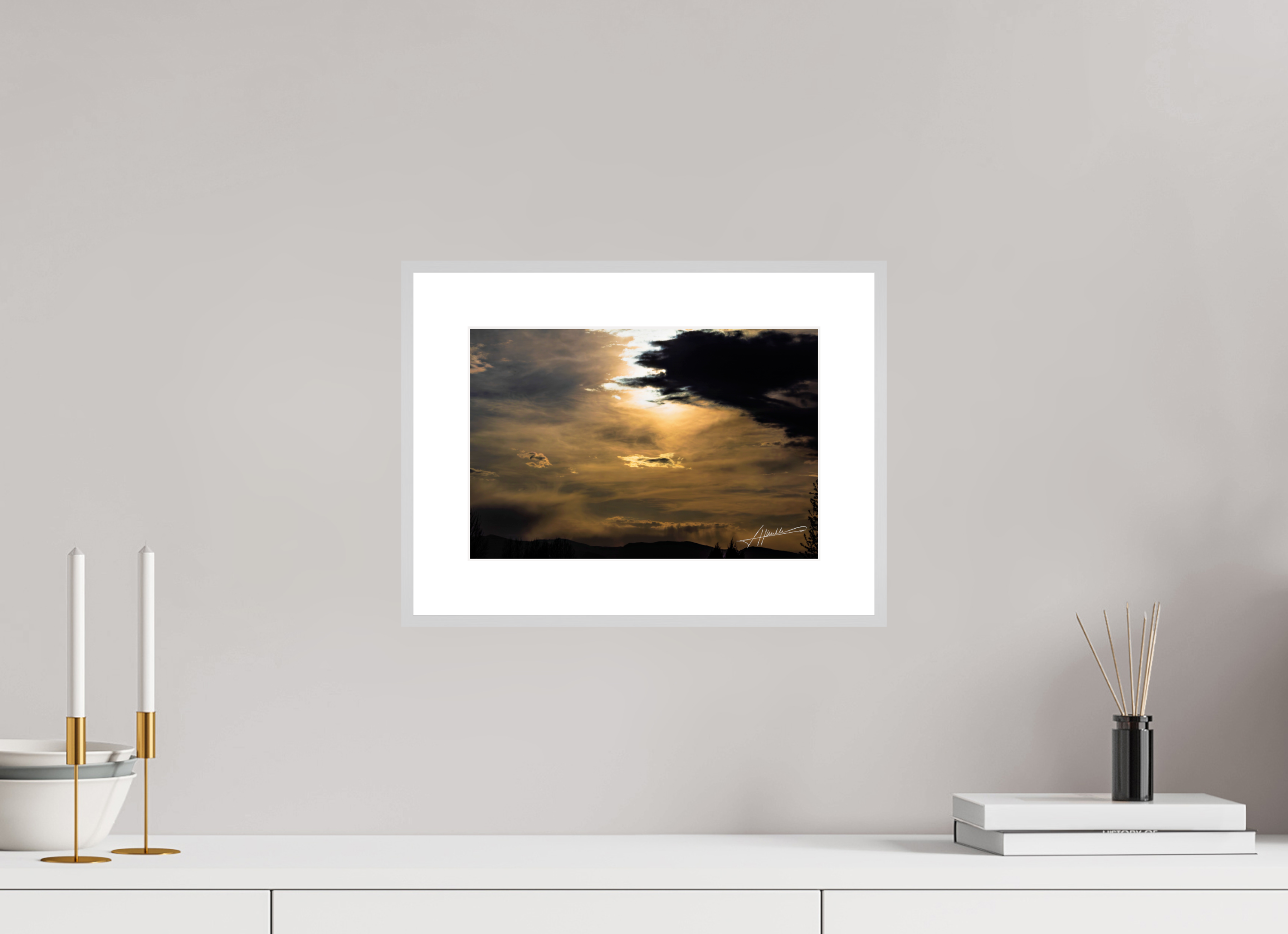 12 x 8″, Changeable Magnetic Frame Silver Lining
