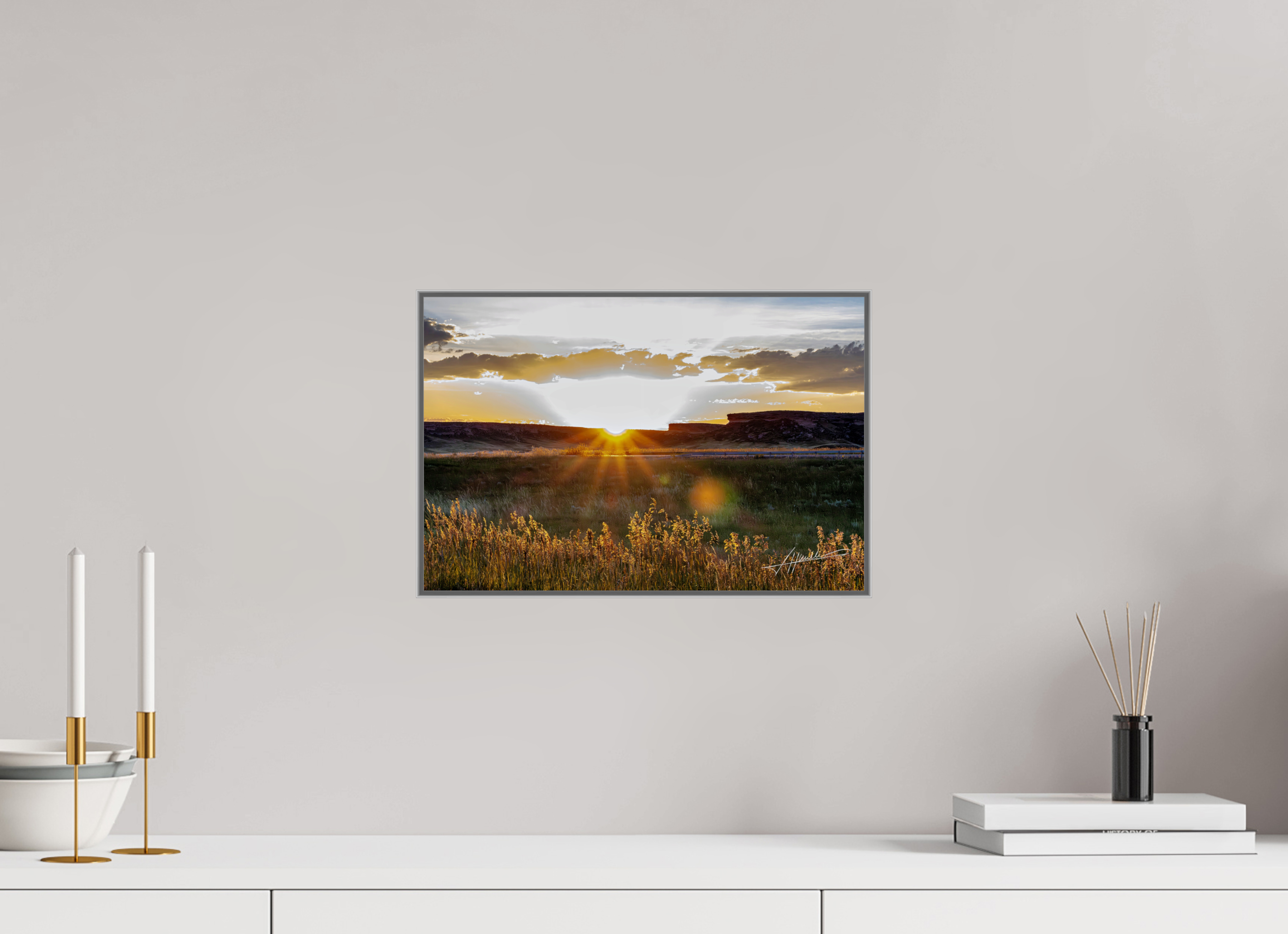 15 x 10″, Aluminum ArtBox Sunrise on the Planes