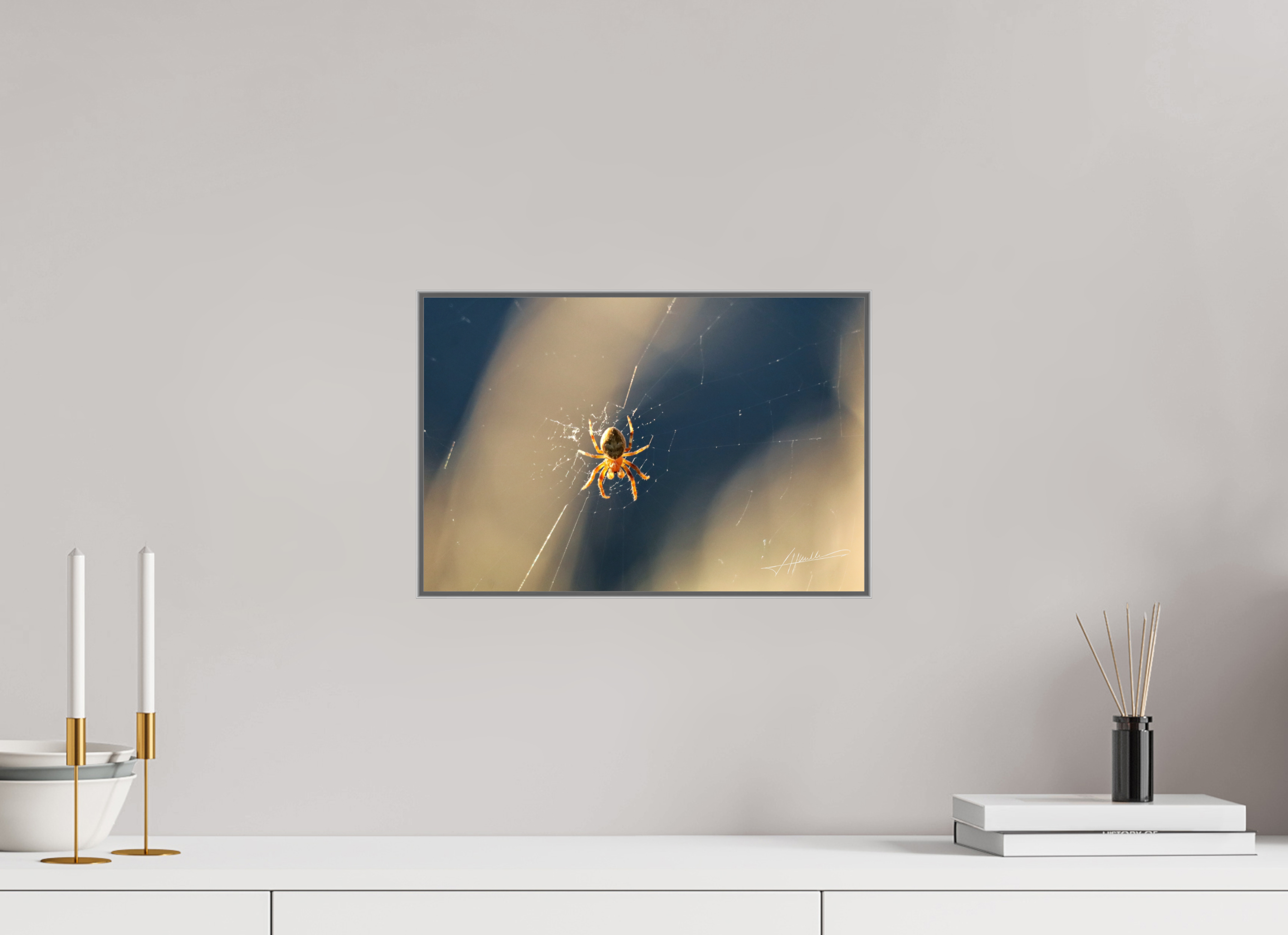 15 x 10″, Aluminum ArtBox Tattered Web