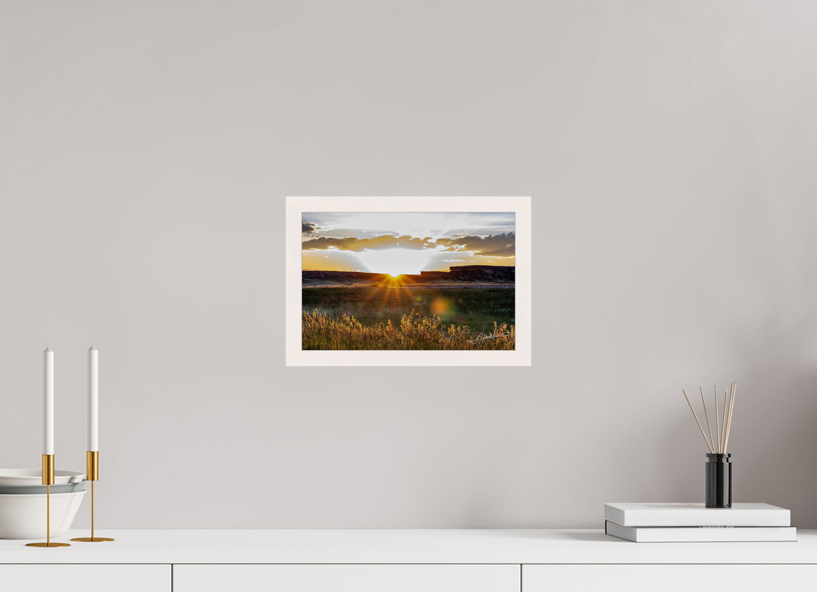 12 x 8″, Gallery Frame Sunrise on the Planes