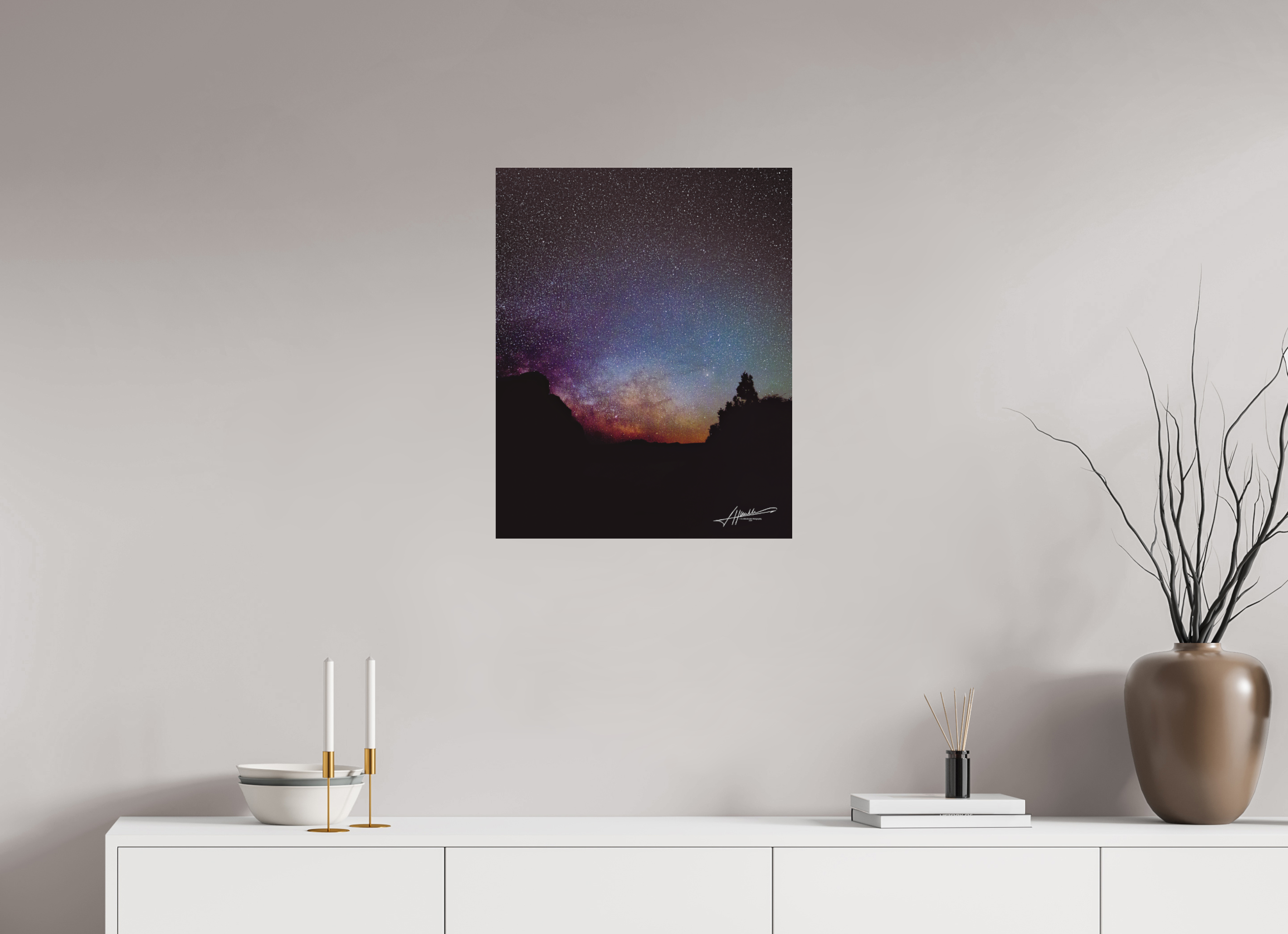 20 x 25″, Fine Pigment Under Acrylic Eye of the Milky Way
