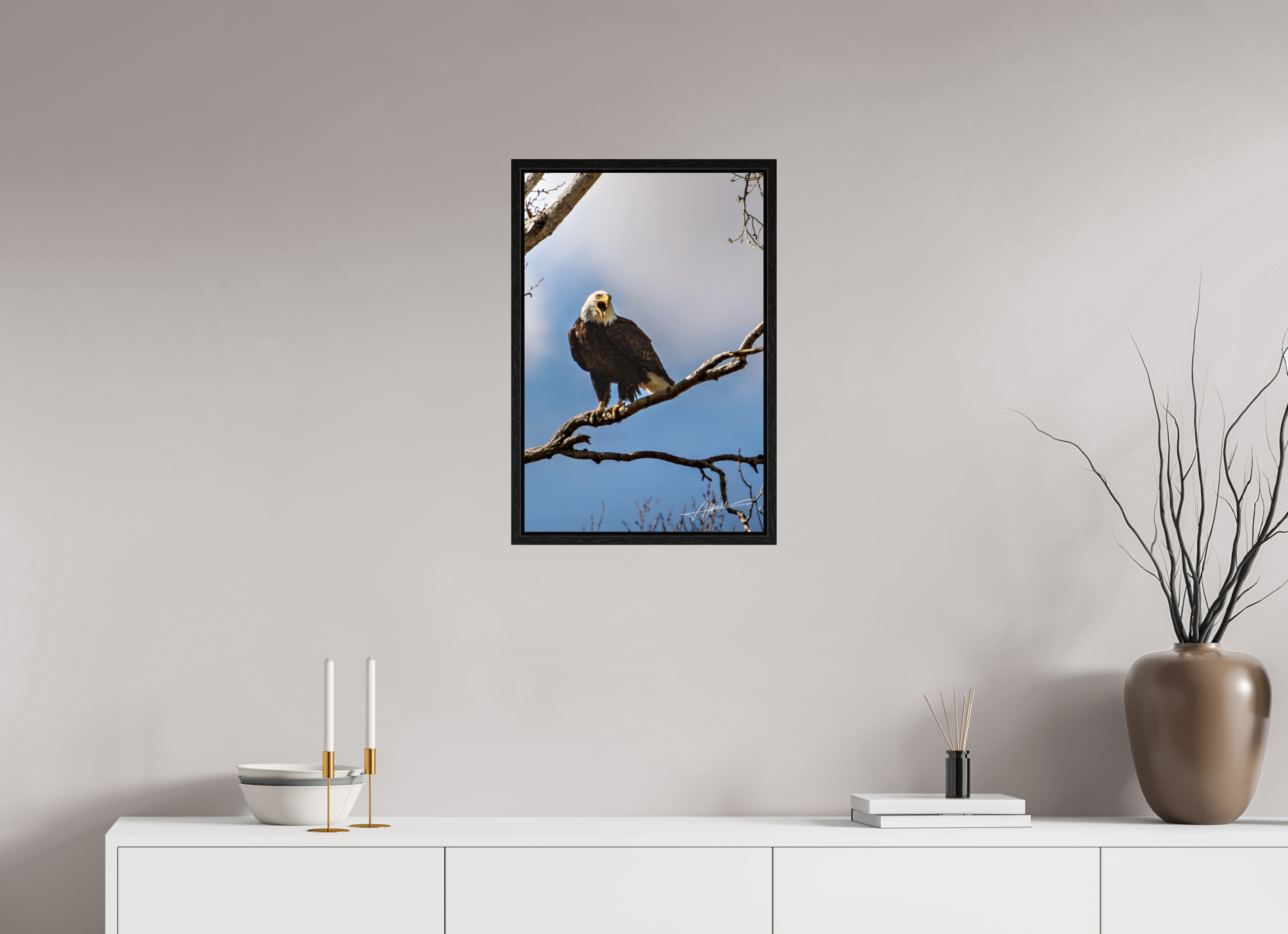 16 x 24″, Floater Frame The Eagle's Call