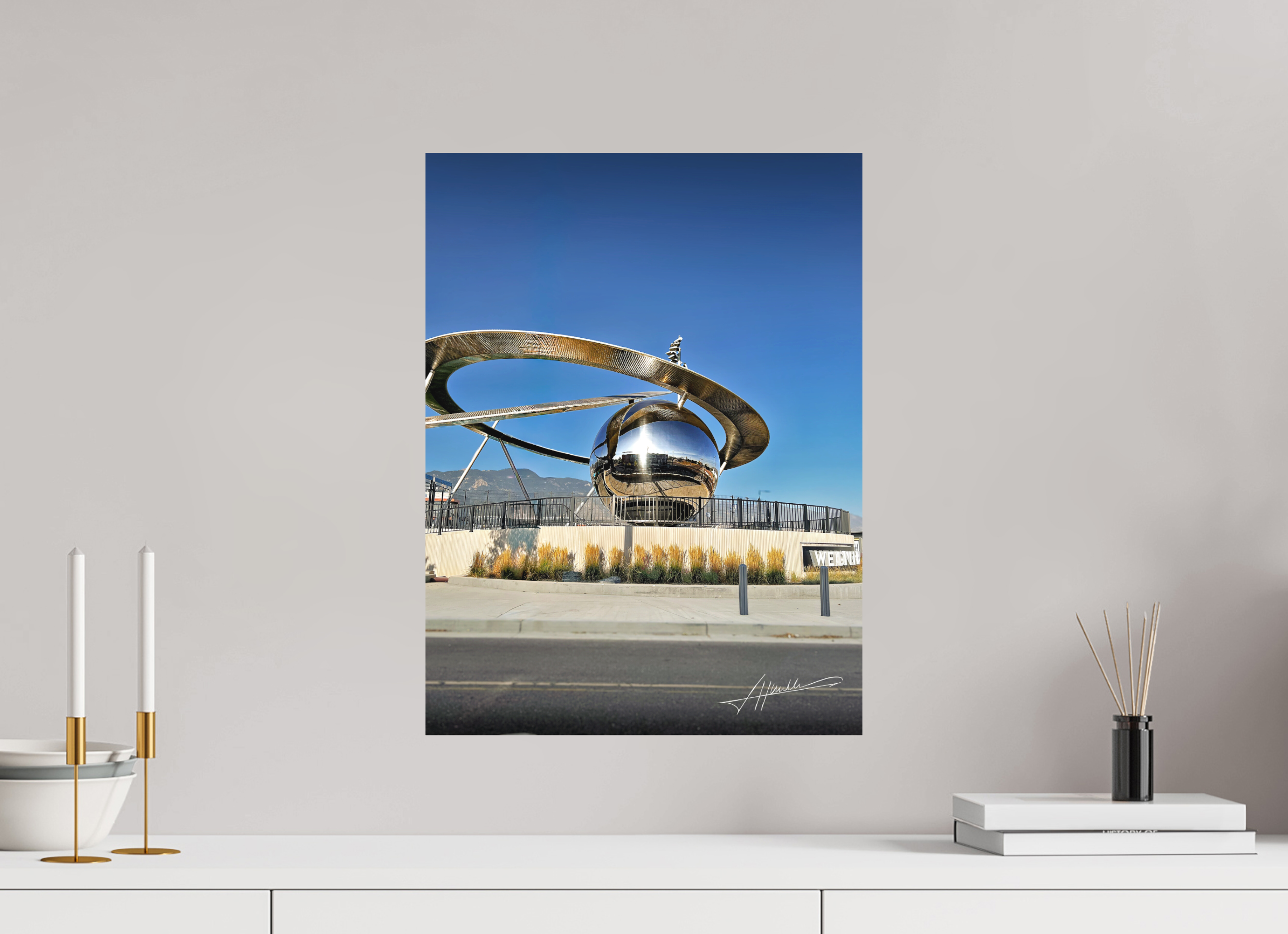 15 x 20″, Metal Dibond Epicenter Sculpture