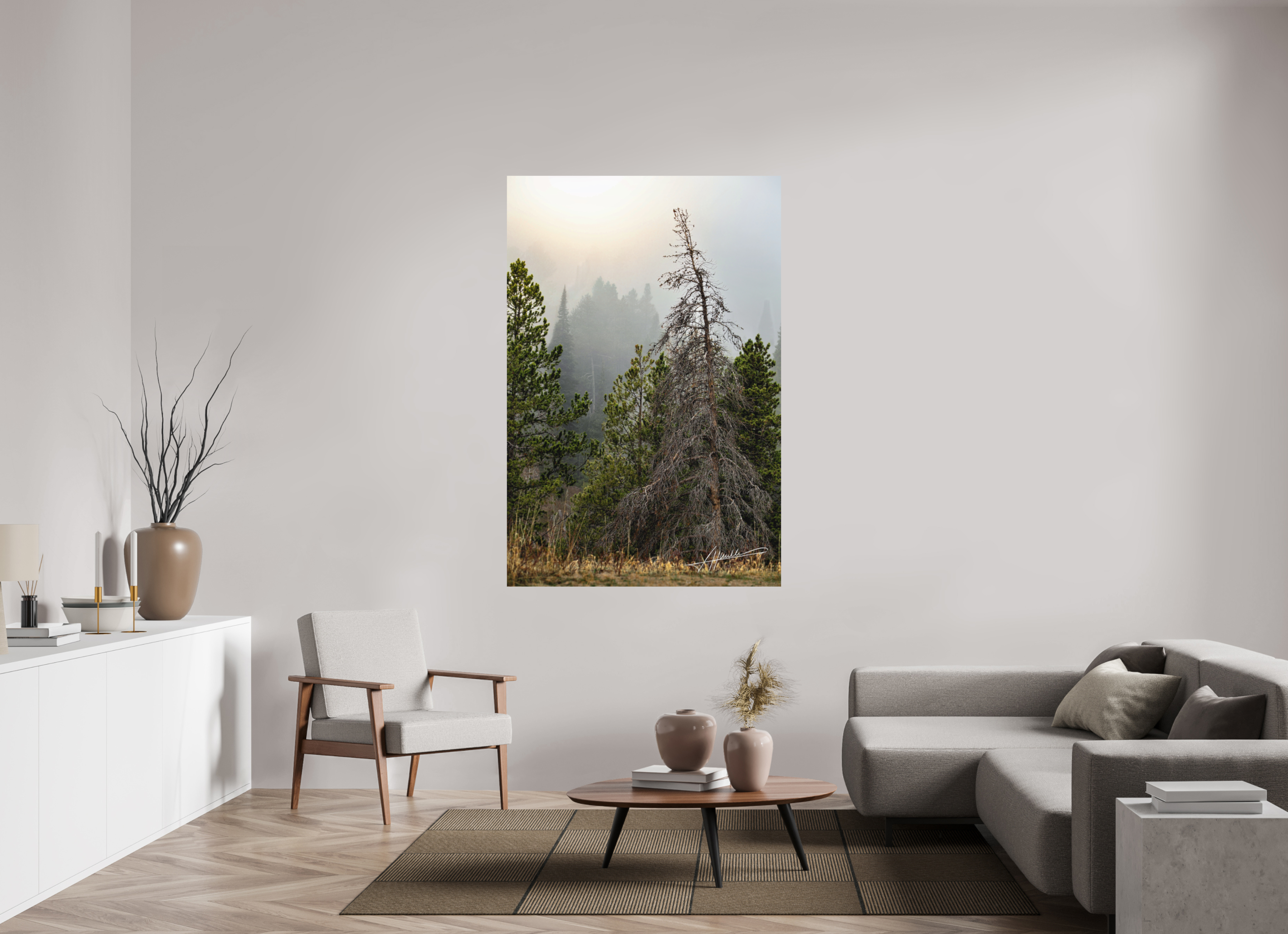 44 x 66″, Metal Dibond The Lifting Fog