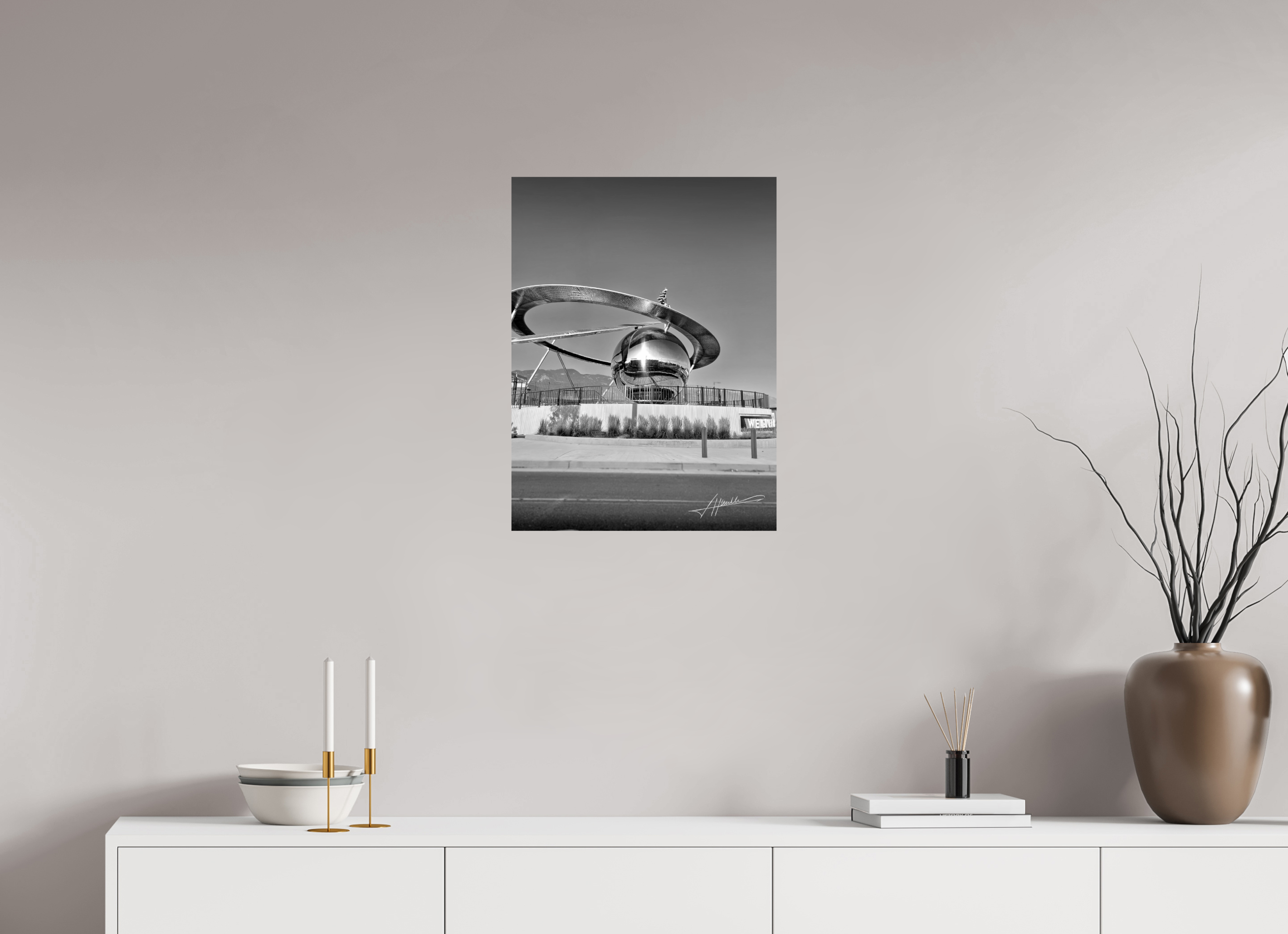 18 x 24″, Photo Print On Ilford Baryta Paper Epicenter Sculpture