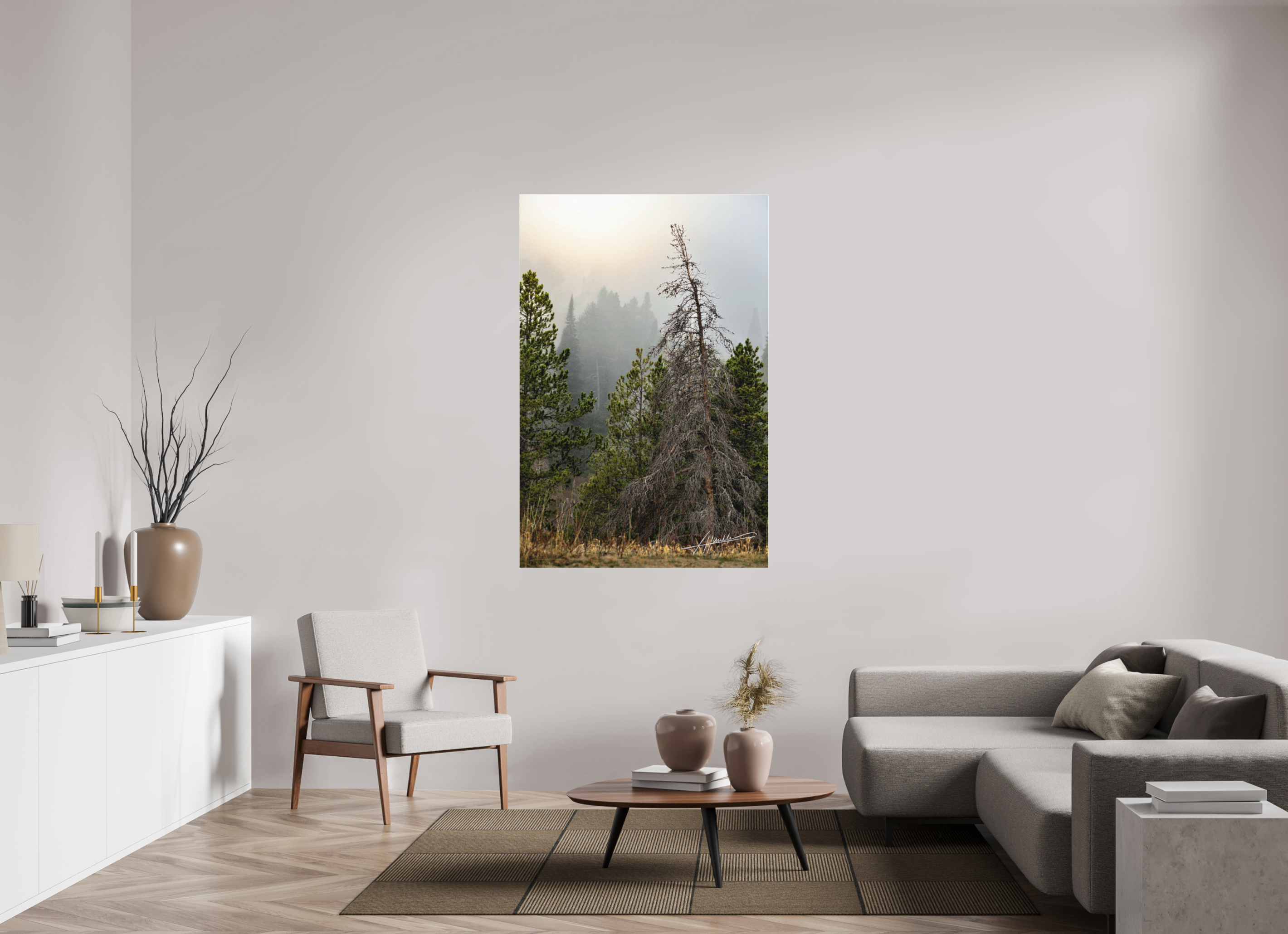 40 x 60″, Fine Pigment Under Acrylic The Lifting Fog